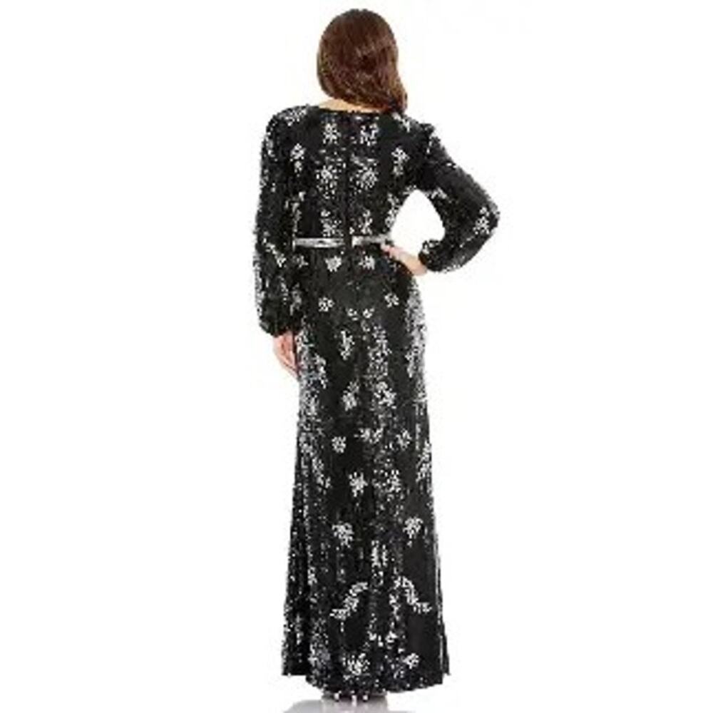 Mac Duggal - Rhinestone Embellished Floral Dress - HARD TO FIND wedding gala